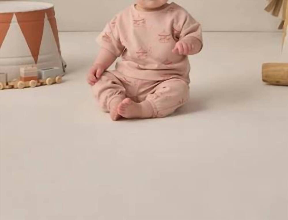 NEW QUINCY MAE girls jersey tee and pant set in carousel